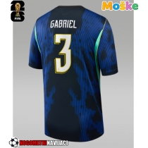 Moške Nogometnih dresov Brazilija Gabriel Magalhaes #3 Gostujoči SP 2026 Kratki rokavi